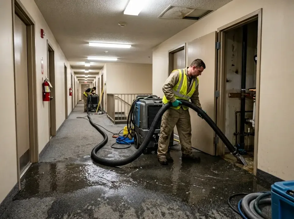 multi-unit-apartment-hallway-f-005 — frequently asked questions, Emergency Burst Pipe Water Extraction & Removal in North To…